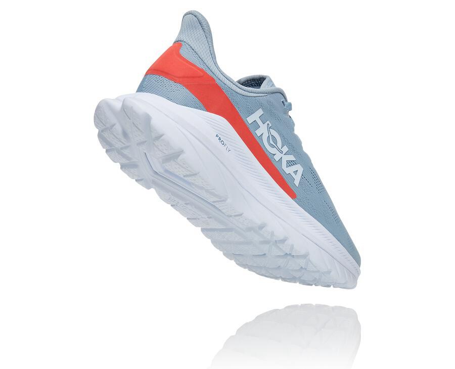 Tenis Hoka One One Mujer Azules/Blancos - Mach 4 - WUQP52807